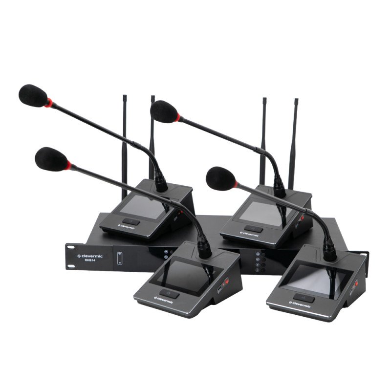 Конференц-система CleverMic RT14 (4 настольных)